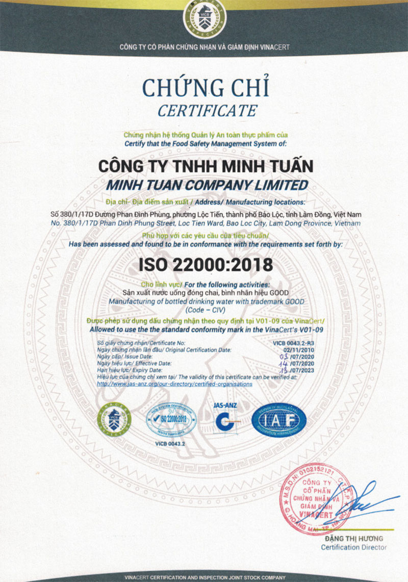 Thông báo về việc mạo danh nước uống thương hiệu GOOD Thông báo về việc mạo danh nước uống thương hiệu GOOD